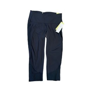 Nwt target black mesh detail work out athleisure capri style athletic leggings